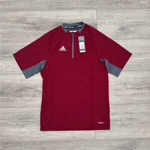 Adidas Cage Jacket burgundy